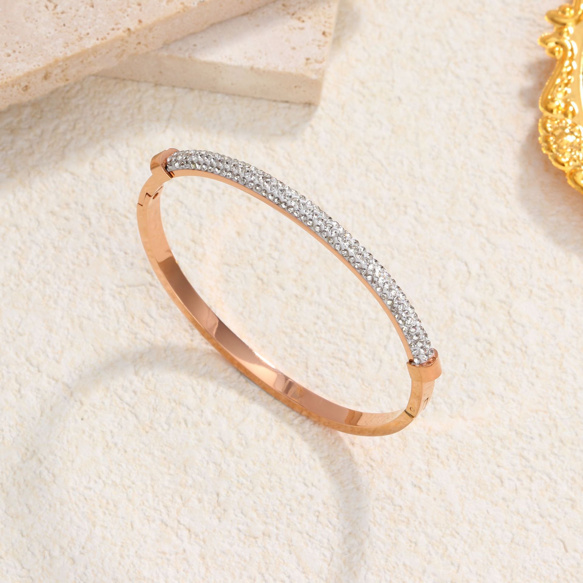 Full Diamond Light Luxury Starry Titanium Steel Bracelet