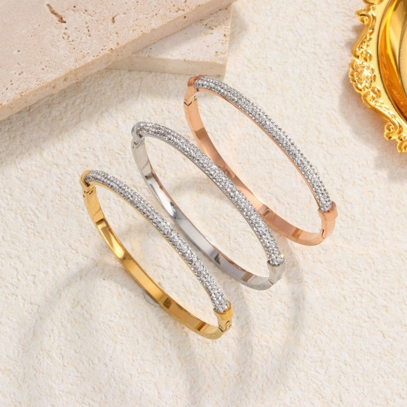 Full Diamond Light Luxury Starry Titanium Steel Bracelet